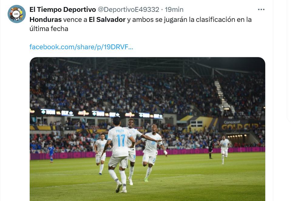 Honduras enmienda el desastre y El Salvador, al borde de la eliminación, las redes explotan con el triunfo catracho en Copa Oro