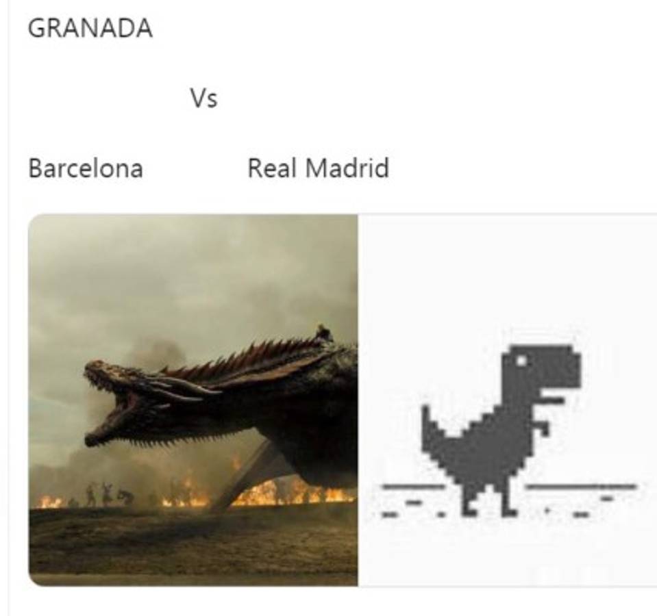 Los memes recuerdan al Barcelona tras el triunfo del Real Madrid ante Granada