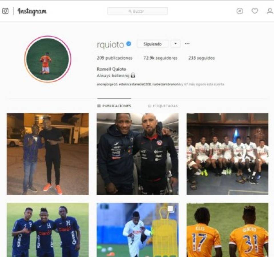 Los jugadores hondureños con más seguidores en Instagram