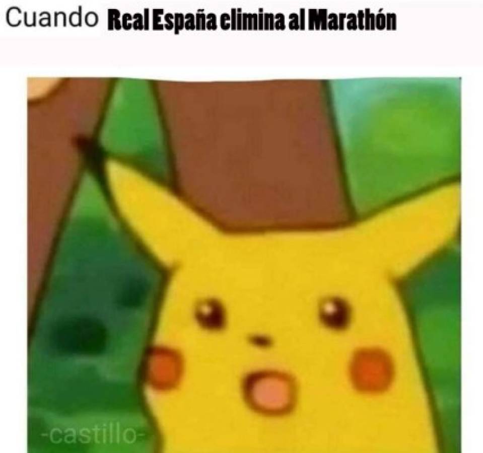 Real España elimina al Marathón y lo acribillan con divertidos memes