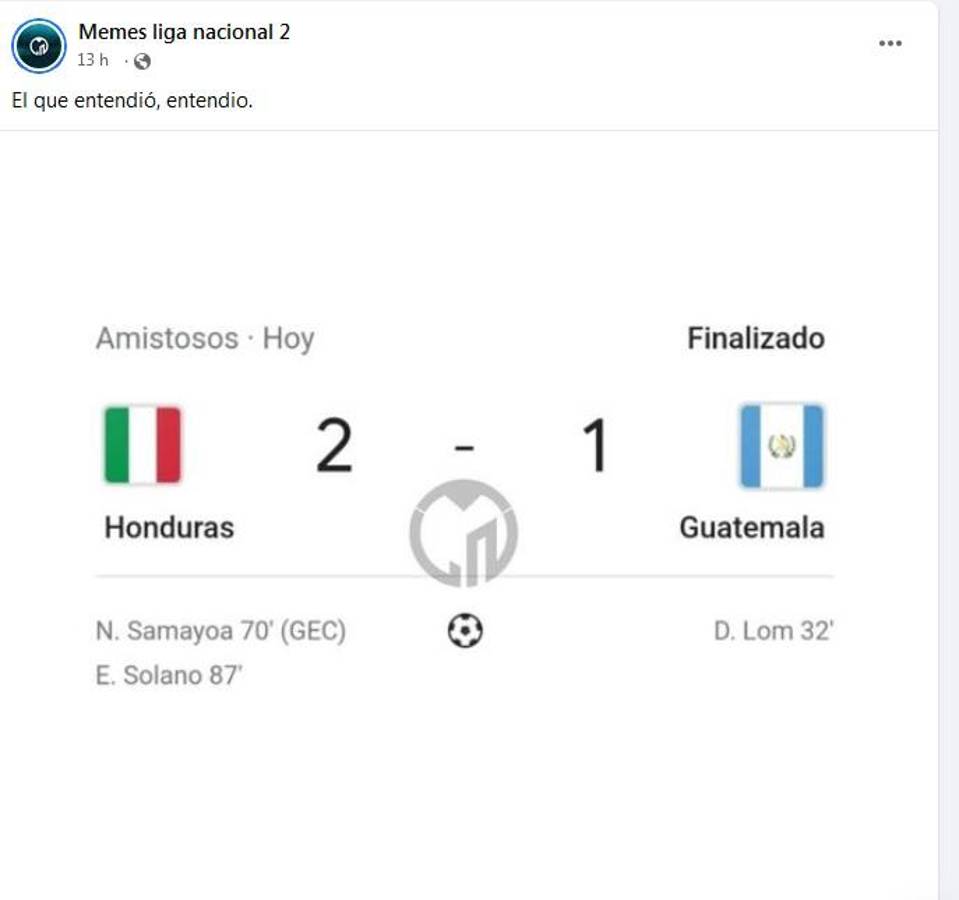 Los divertidos memes que dejó el triunfo de Honduras ante Guatemala con Edwin Solani de protagonista