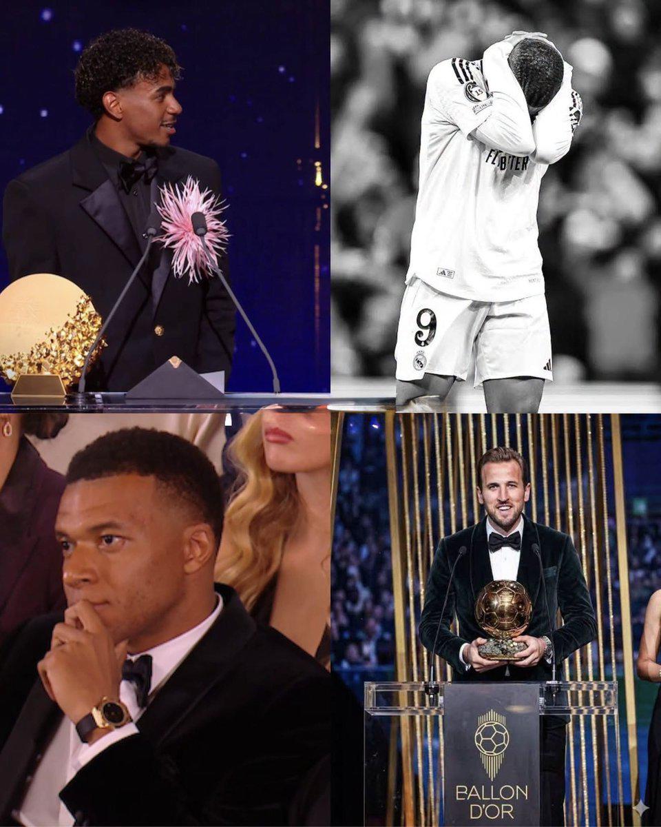 La reacción de Yamal al Balón de Oro de Kane, puesto de Messi y la desgracia de Mbappé