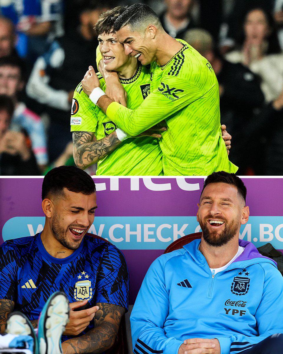 Leandro Paredes reveló que a Alejandro Garnacho le tienen ‘vetado’ festejar al estilo CR7 con el “¡Siiiiiuuuu!”.