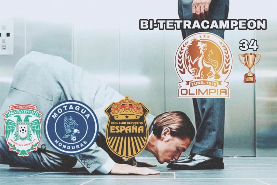 Olimpia gana un nuevo Tetracampeonato y los memes hacen pedazos a Real España y Motagua