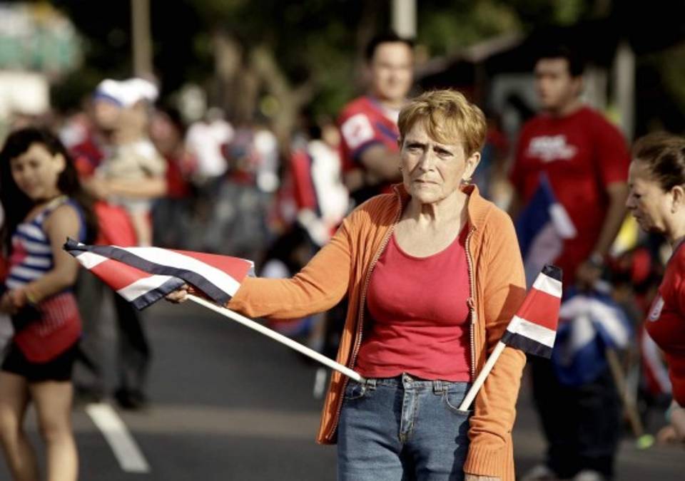 Espectacular celebración de la selección de Costa Rica en San José