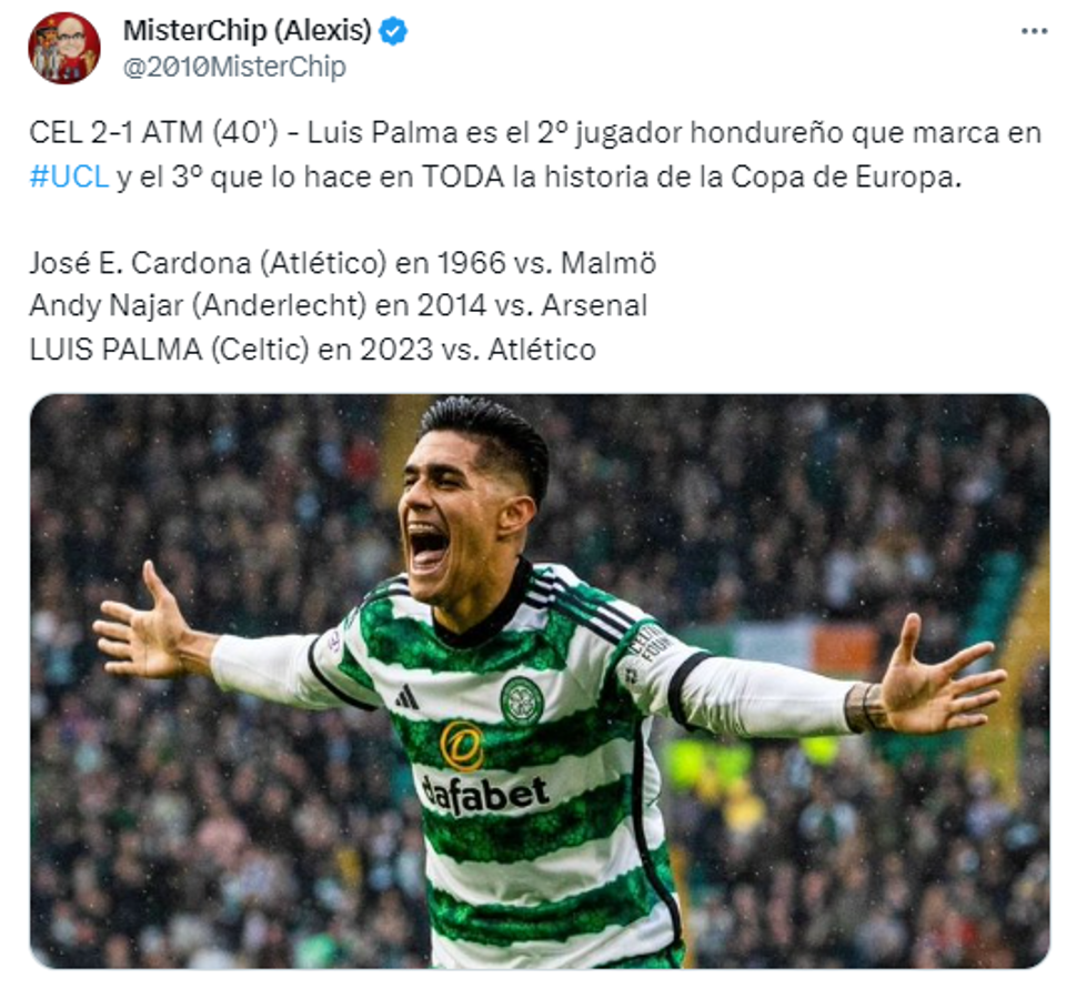 ”El mejor de Centroamérica”: prensa internacional se emociona con gol de Luis Palma en Champions ante Atlético