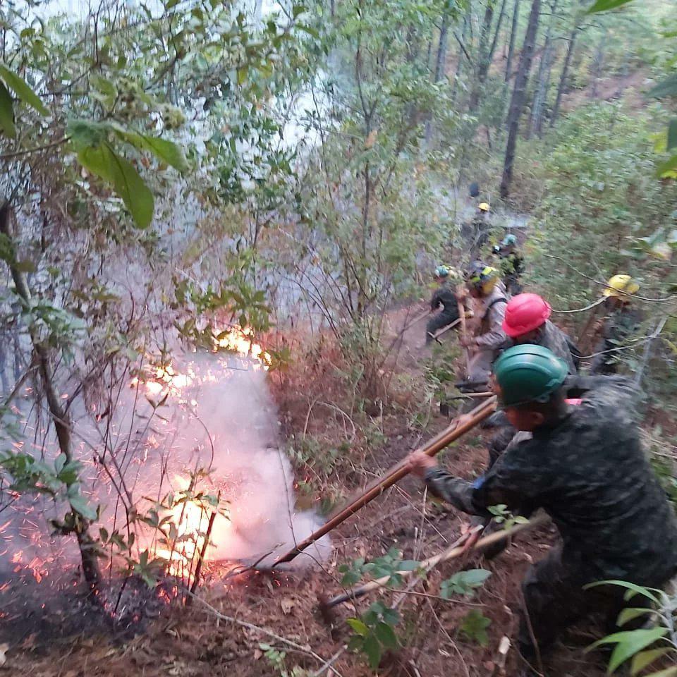 ¡Continúa activo! Así es el voraz incendio que no ha podido detenerse en las montañas de Santa Lucia