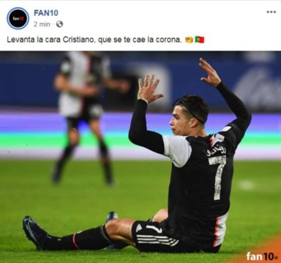 Los memes no perdonan a Cristiano Ronaldo luego de que Juventus perdiera final ante Lazio