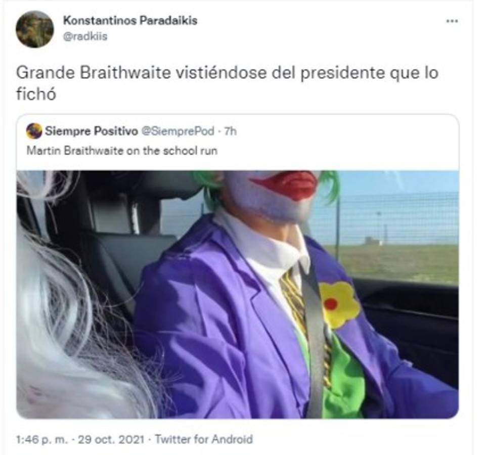 Figura del Barcelona se disfrazó del 'Joker' mientras el club atraviesa una crisis y los memes lo destrozaron