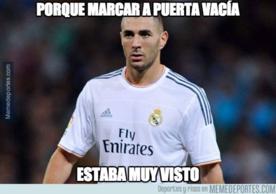 Memes: Así se burlan de Benzema tras fallar un gol con el arco vacío