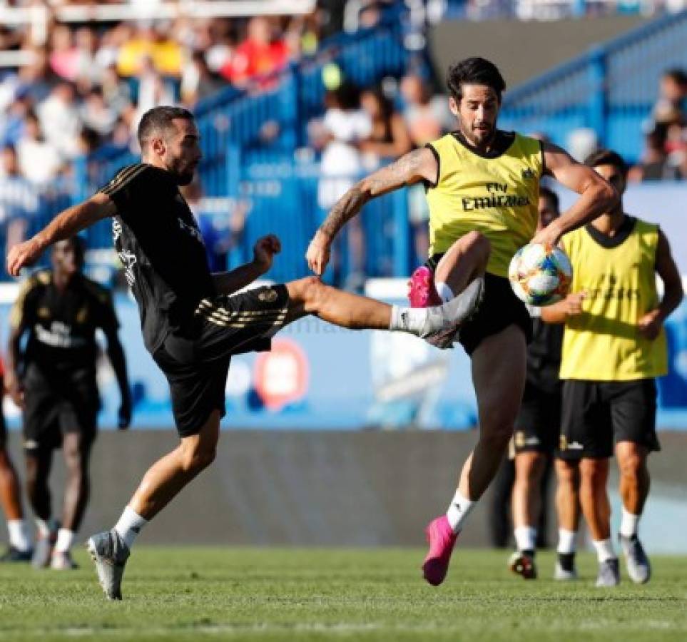 La vuelta de Zidane, la magia de Hazard y con estadio lleno, así entrenó el Real Madrid en Montreal