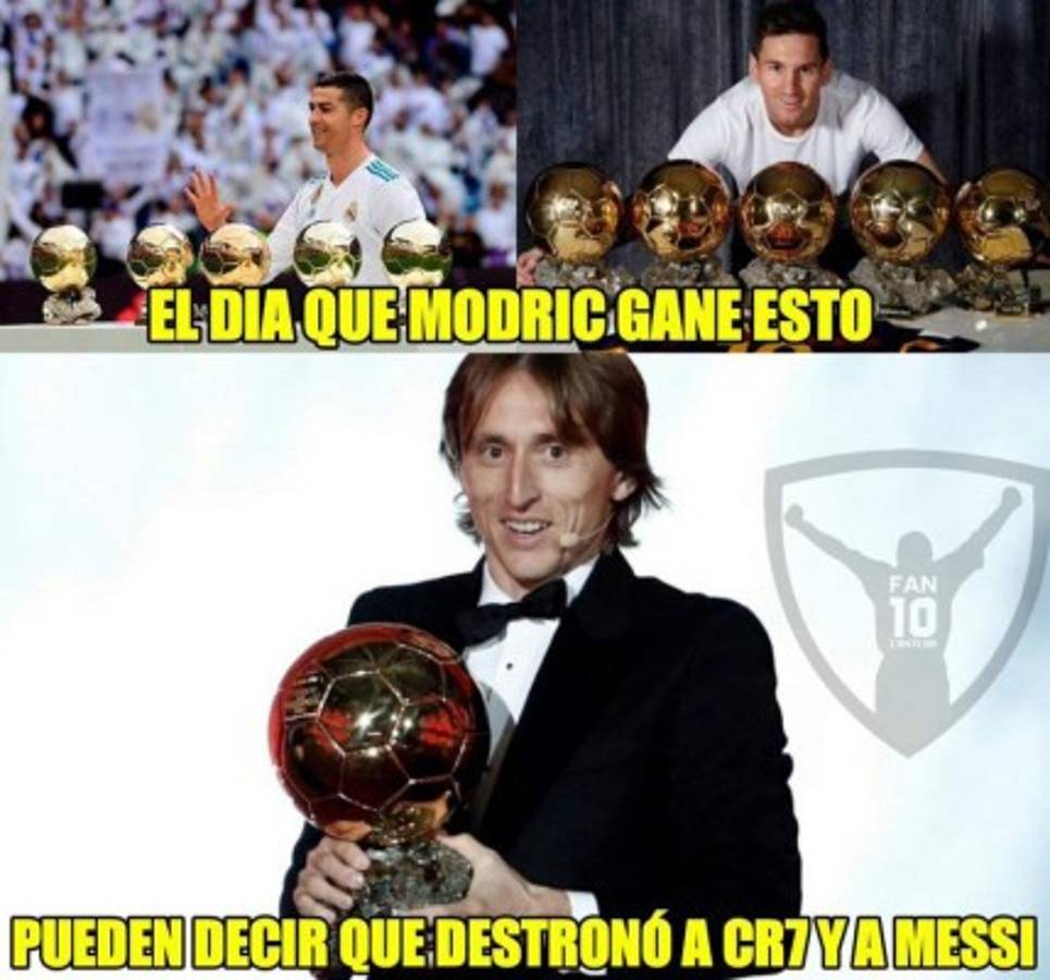 Memes: Destruyen a Cristiano Ronaldo y Messi por el Balón de Oro conquitado por Modric