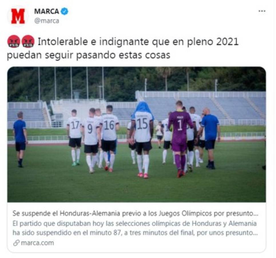 ¿Racismo en Tokio? La reacción de la prensa mundial tras el escándalo en el Alemania-Honduras y diario Marca estalla