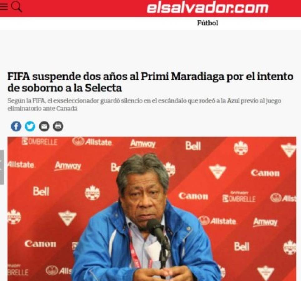 La prensa mundial hace eco del escándalo de Primi Maradiaga