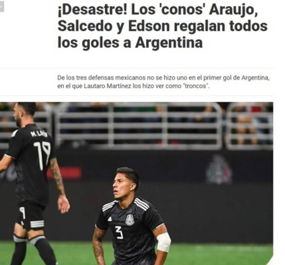 Lo que dice la prensa mundial tras la paliza de Argentina a México: 'Pesadilla y desastre'