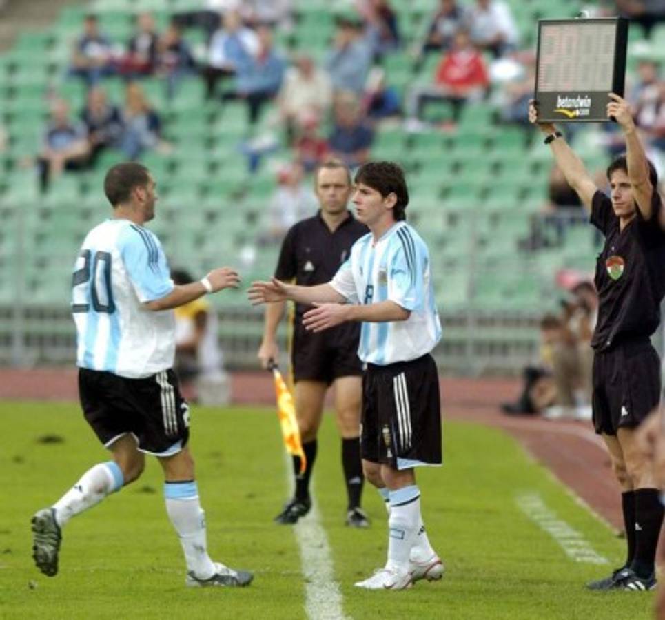 Las fotografías de Lionel Messi en su debut con Argentina ante Hungría