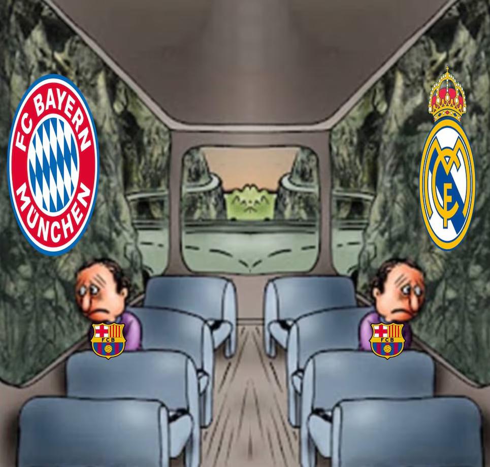 Barcelona estuvo presente: los jocosos memes que dejó el empate entre Bayern Múnich y Real Madrid