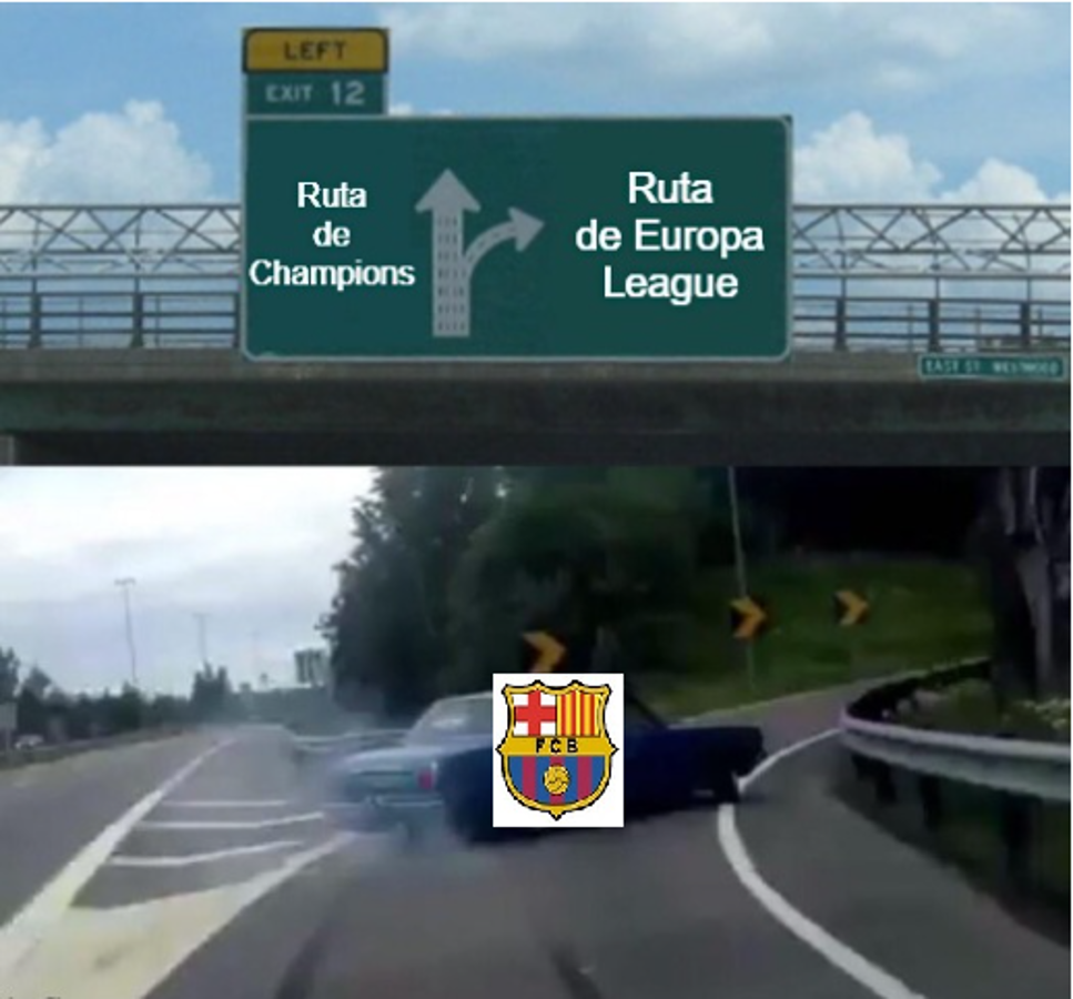 Messi protagonista: Los nuevos memes que destruyen al Barcelona por irse a la Europa League