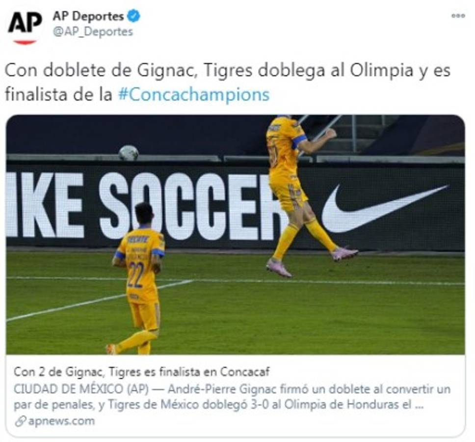 'Pasó caminando': Prensa mexicana e internacional sobre el triunfo de Tigres ante Olimpia en Concachampions