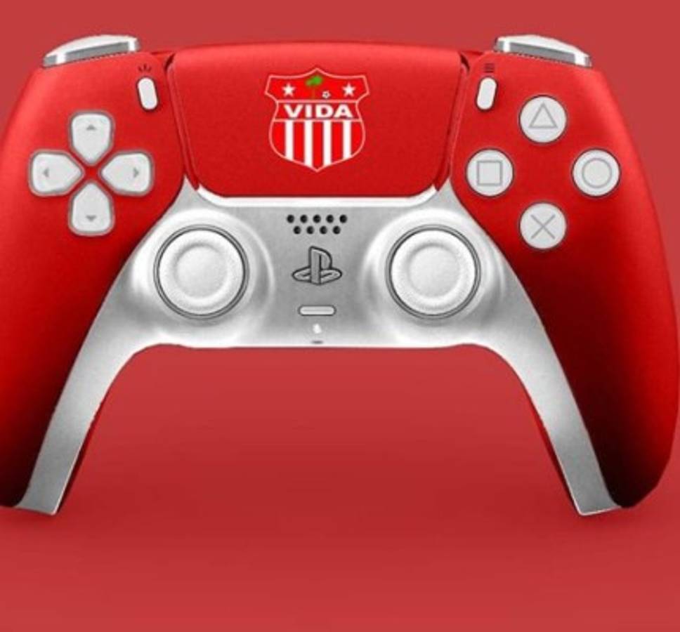 Así se verían los controles de PlayStation 5 con los escudos de los clubes de Honduras y México