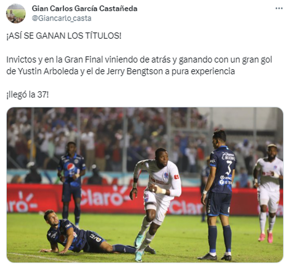 Rendidos ante el León: periodistas reaccionan por el título invicto de Olimpia y esto dicen sobre Motagua