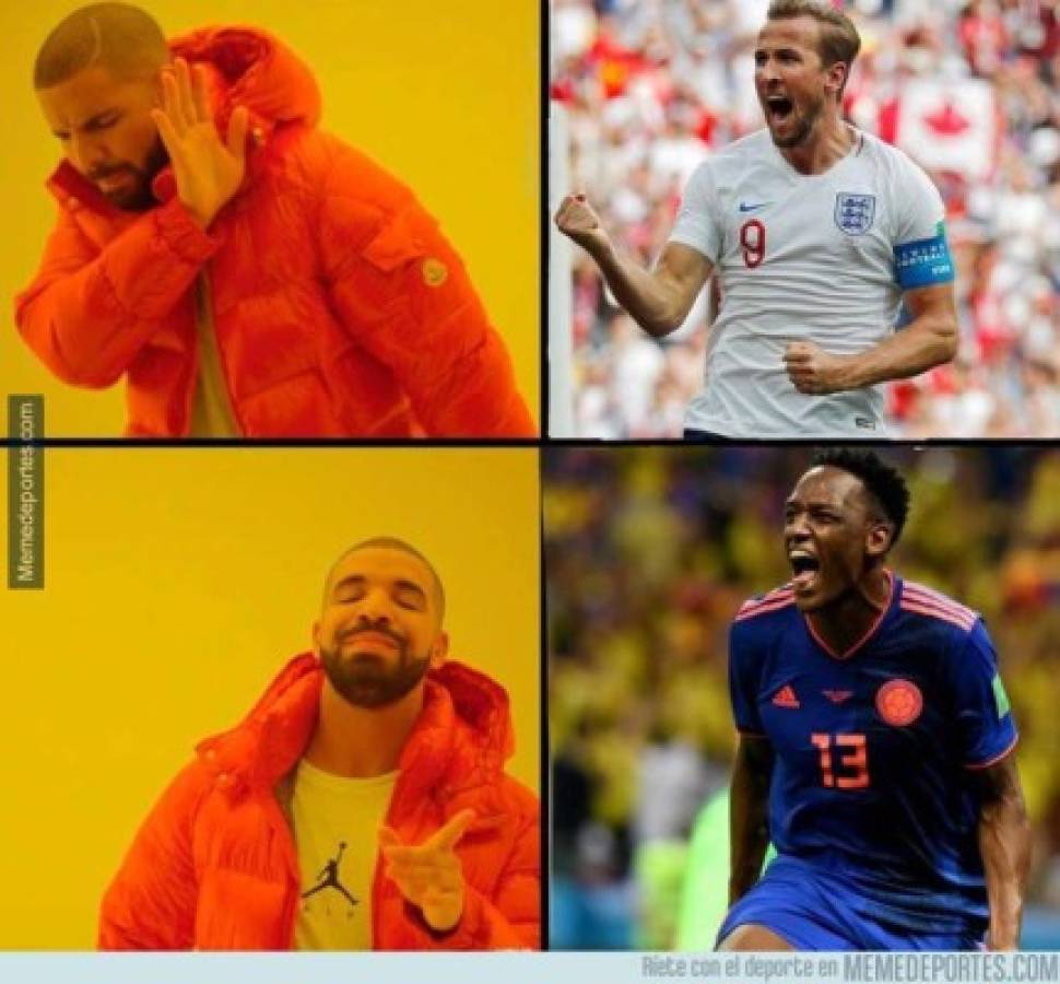 ¡Crueles! Los mejores memes de la eliminación de Colombia del Mundial a manos de Inglaterra