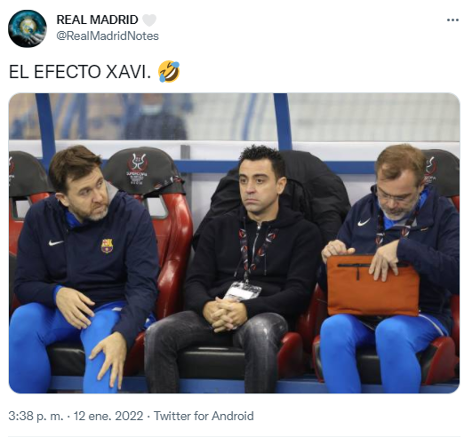 Xavi es humillado: los memes destrozan al Barcelona tras quedar eliminado de la Supercopa por el Real Madrid