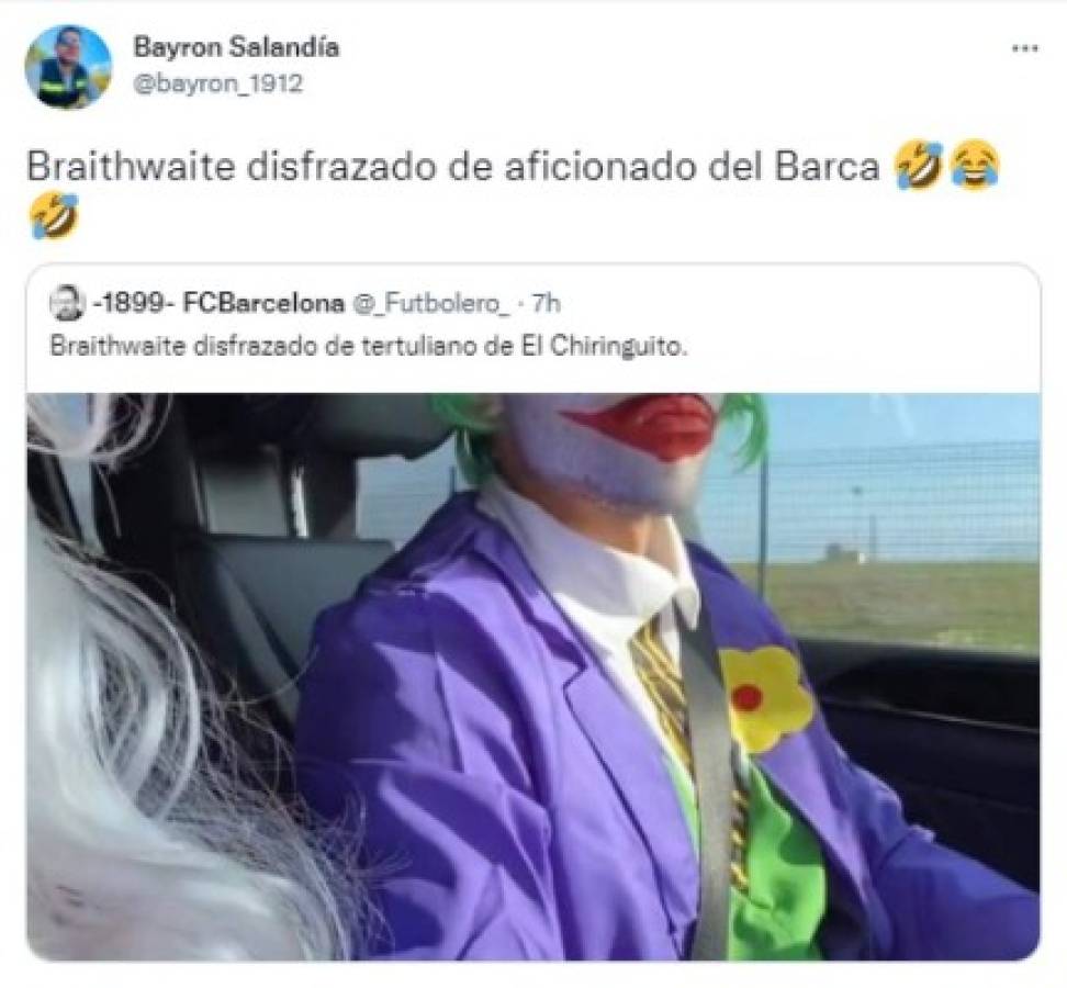 Figura del Barcelona se disfrazó del 'Joker' mientras el club atraviesa una crisis y los memes lo destrozaron