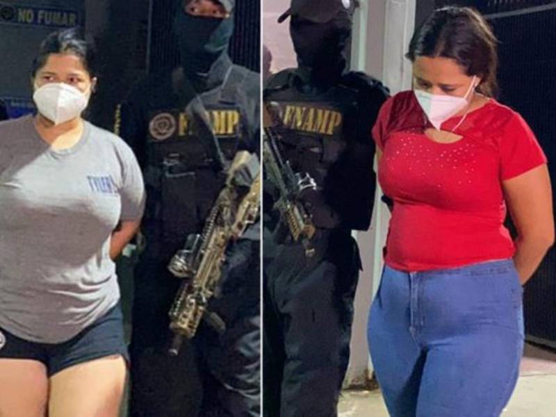 Dos supuestas extorsionadoras fueron capturadas este jueves por agentes de la Fuerza Nacional Anti Maras y Pandillas (FNAMP) en El Progreso, Yoro, y en Choloma, Cortés.