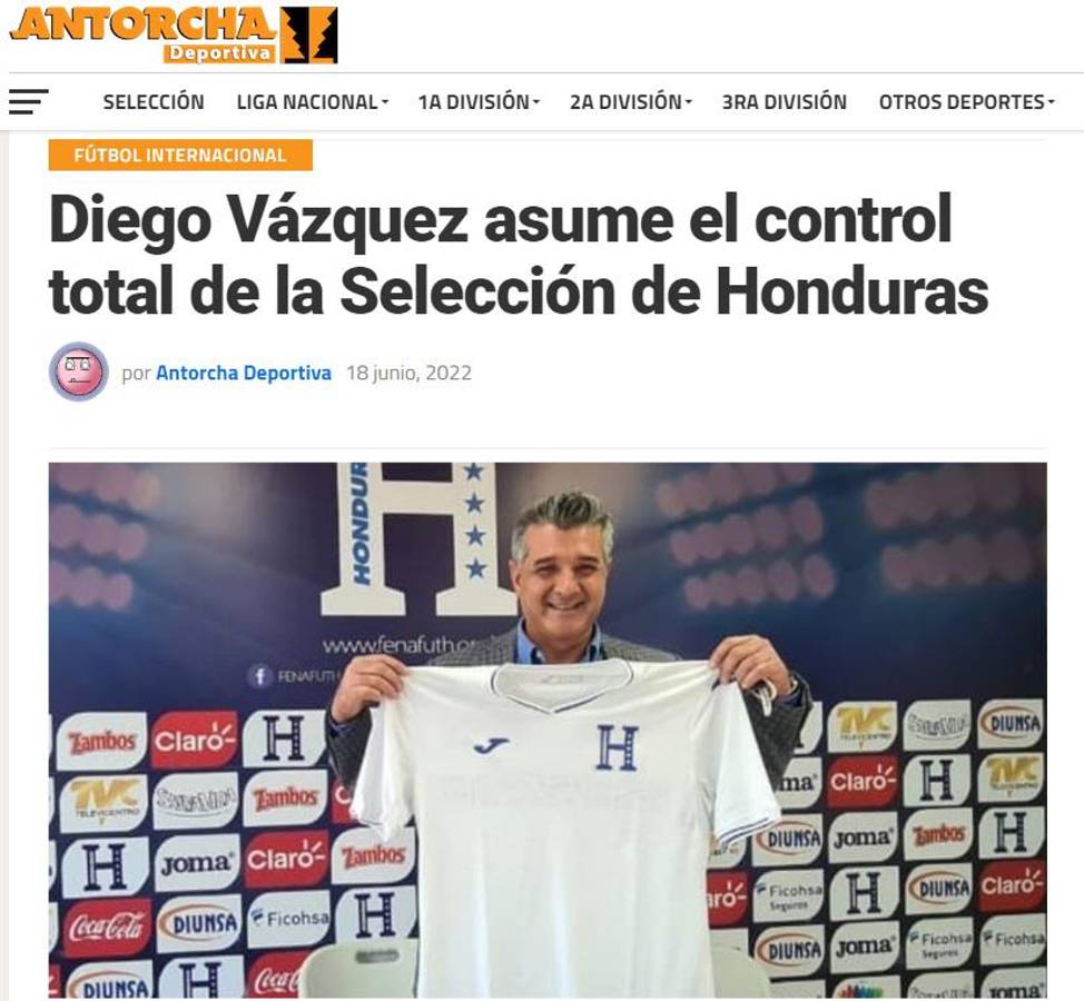 “Falta de ética y compromiso”: La dura reacción de la prensa luego de que Diego Vázquez dejara ‘plantado’ al Municipal por la selección de Honduras