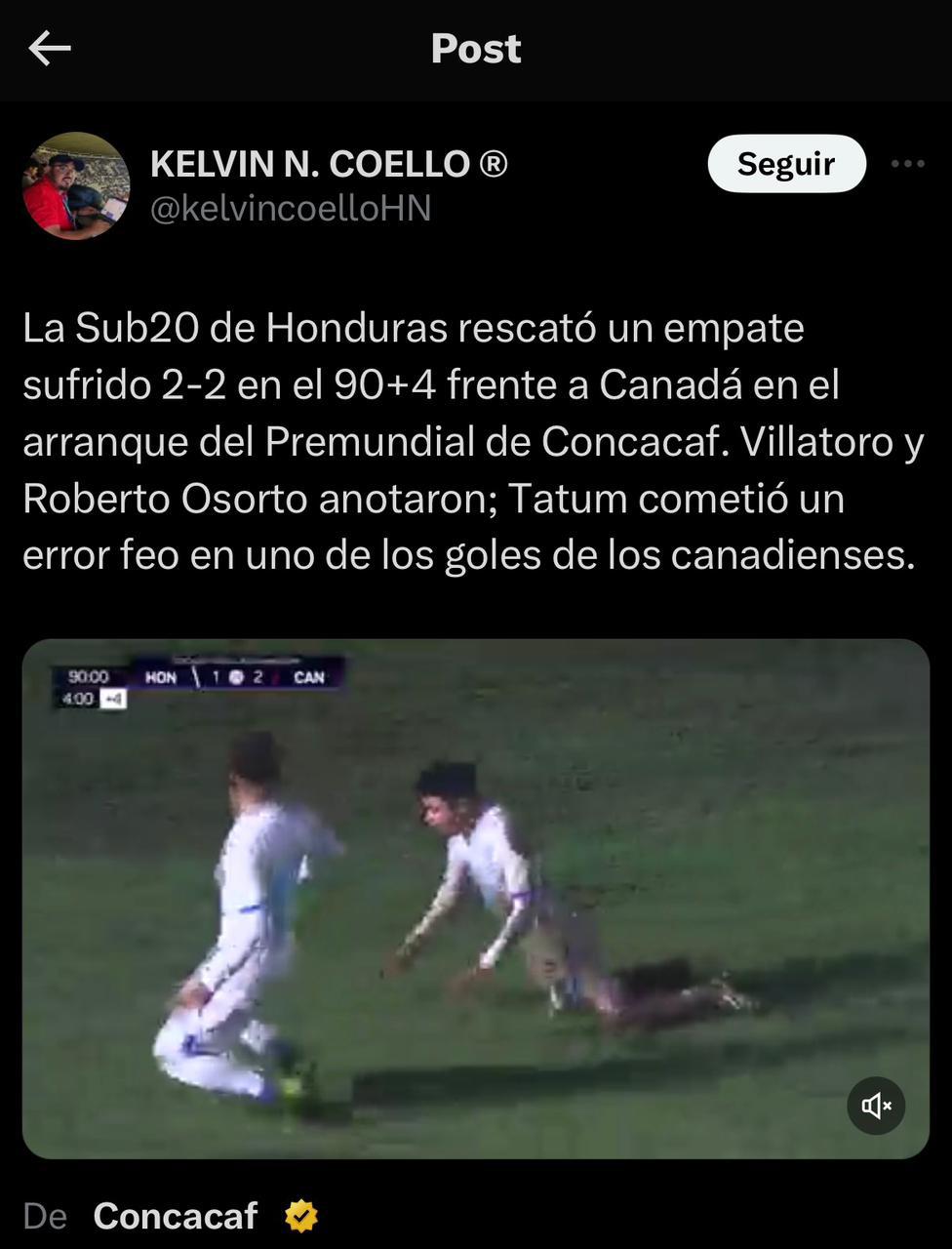 ”El mejor de Honduras”, “alma de la Selección”: Prensa se rinde ante Roberto Osorto tras ser héroe en el Premundial Sub-20