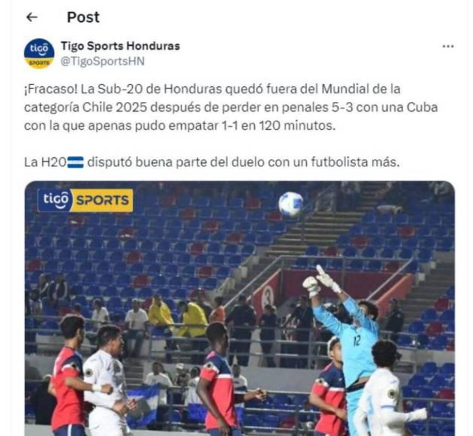 Honduras se estrelló ante Cuba por el pase al Mundial de Chile y así reacciona la prensa: “Una absoluta vergüenza”
