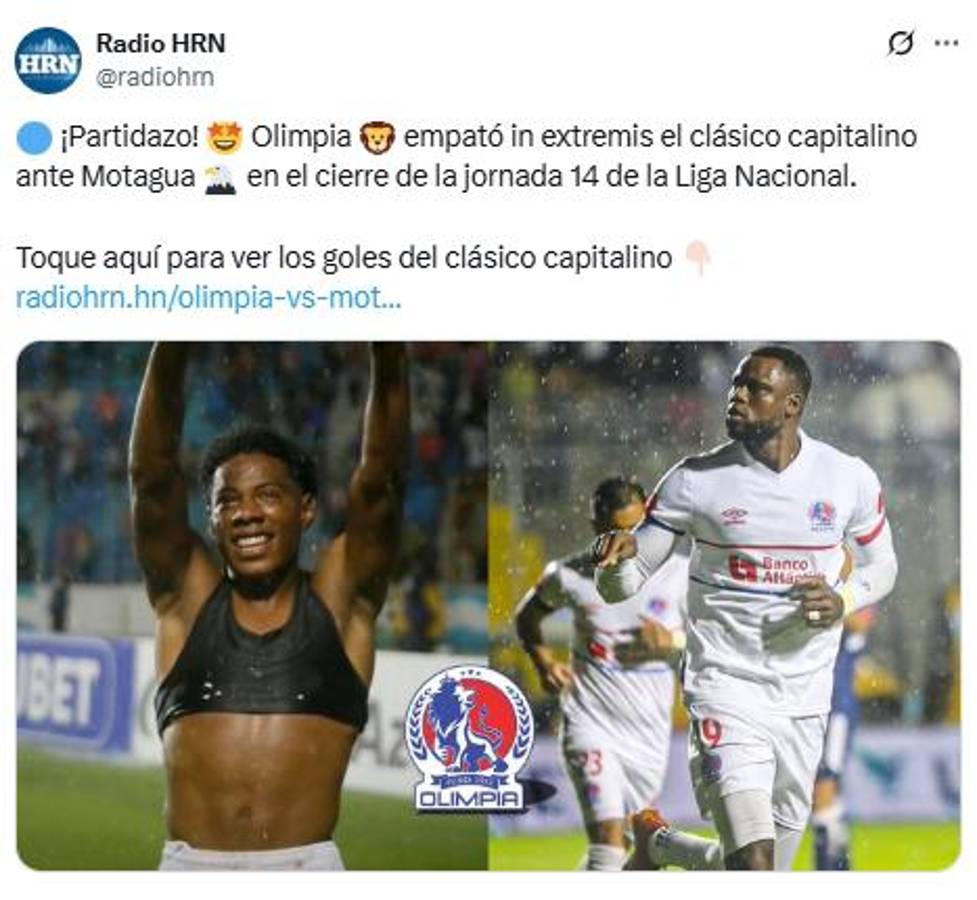 Motagua se dejó empatar de Olimpia en polémico clásico y lo que dice la prensa: Les entra el tembleque; increíble lo del árbitro