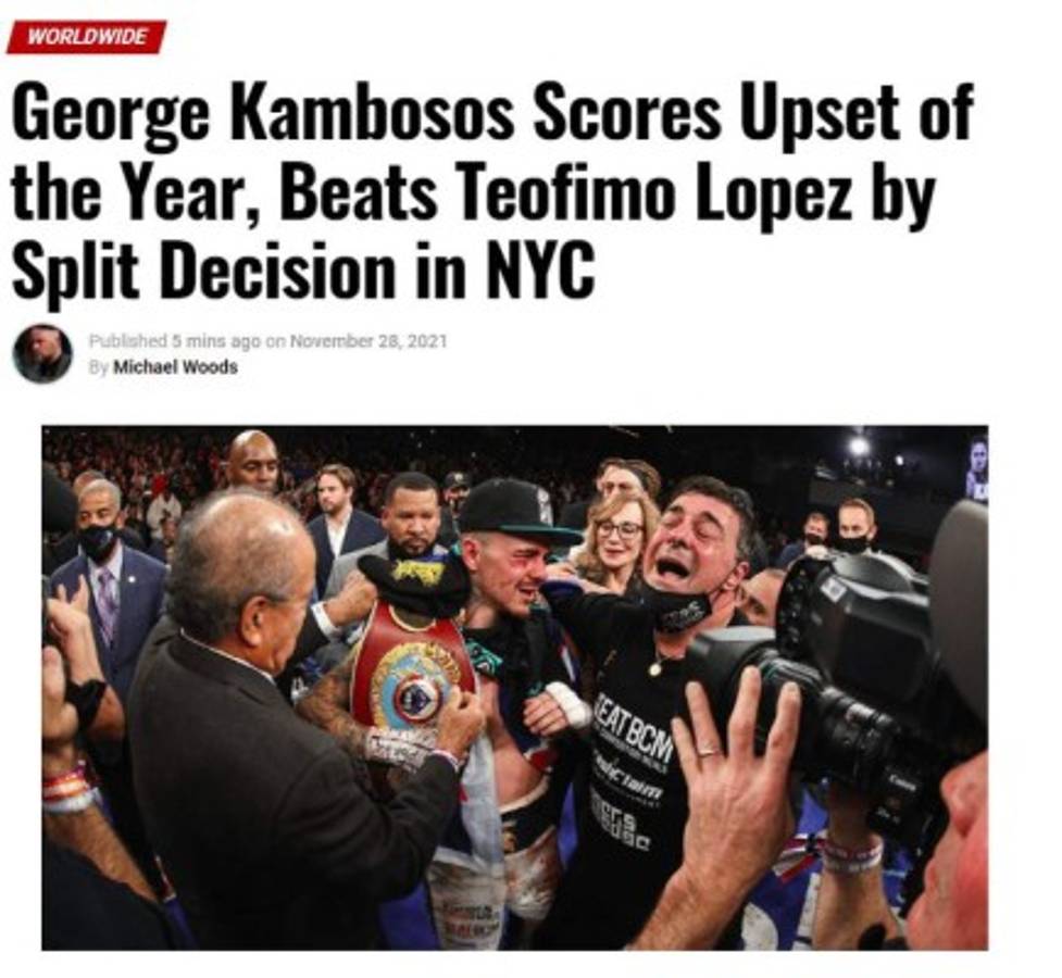 'La mayor decepción y sin clase': Así cataloga la prensa a Teófimo López tras perder ante Kambosos