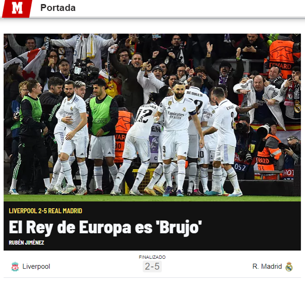 ¡En Inglaterra despedazan al Liverpool! Medios se rinden al supremo Real Madrid que goleó en Champions League