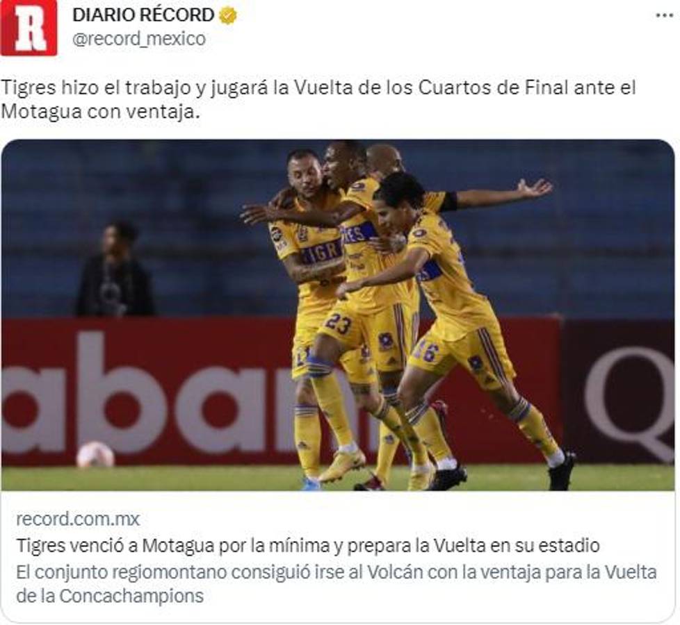 “Tigres aburre”, “sale vivo” y “rompe la mala racha”: La reacción en México el día después del triunfo felino sobre Motagua