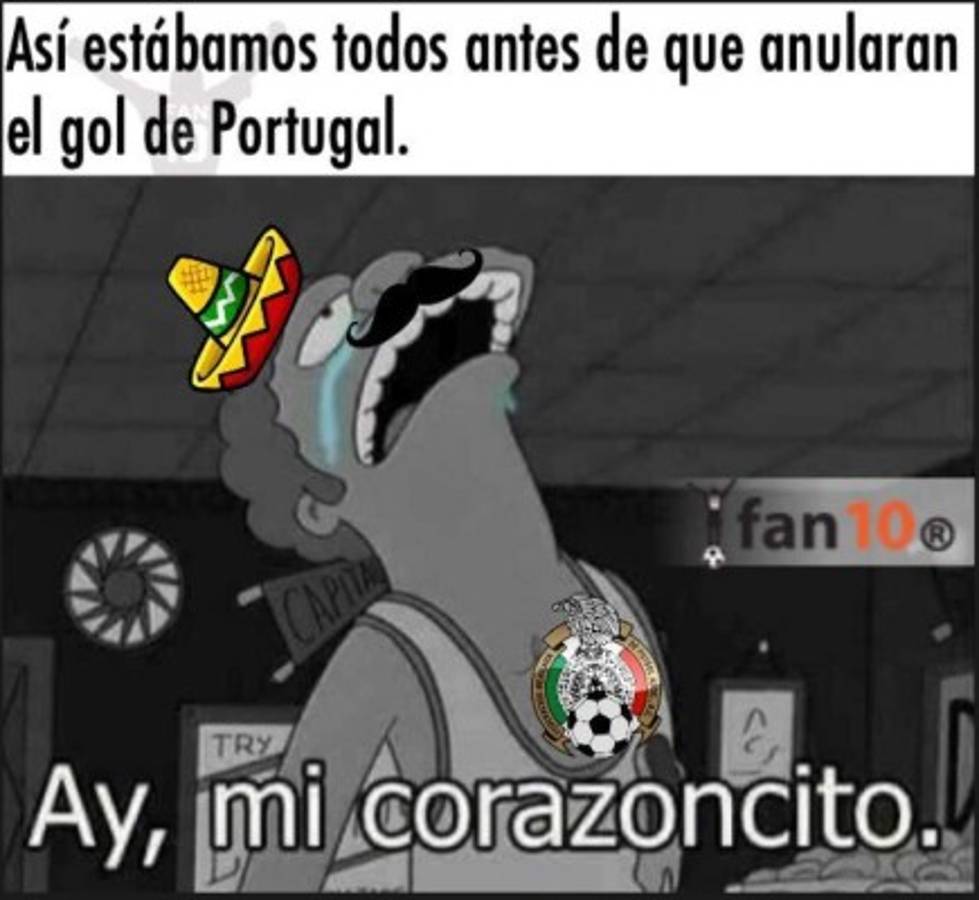 Cristiano Ronaldo y Chicharito protagonizan los memes del Portugal-México