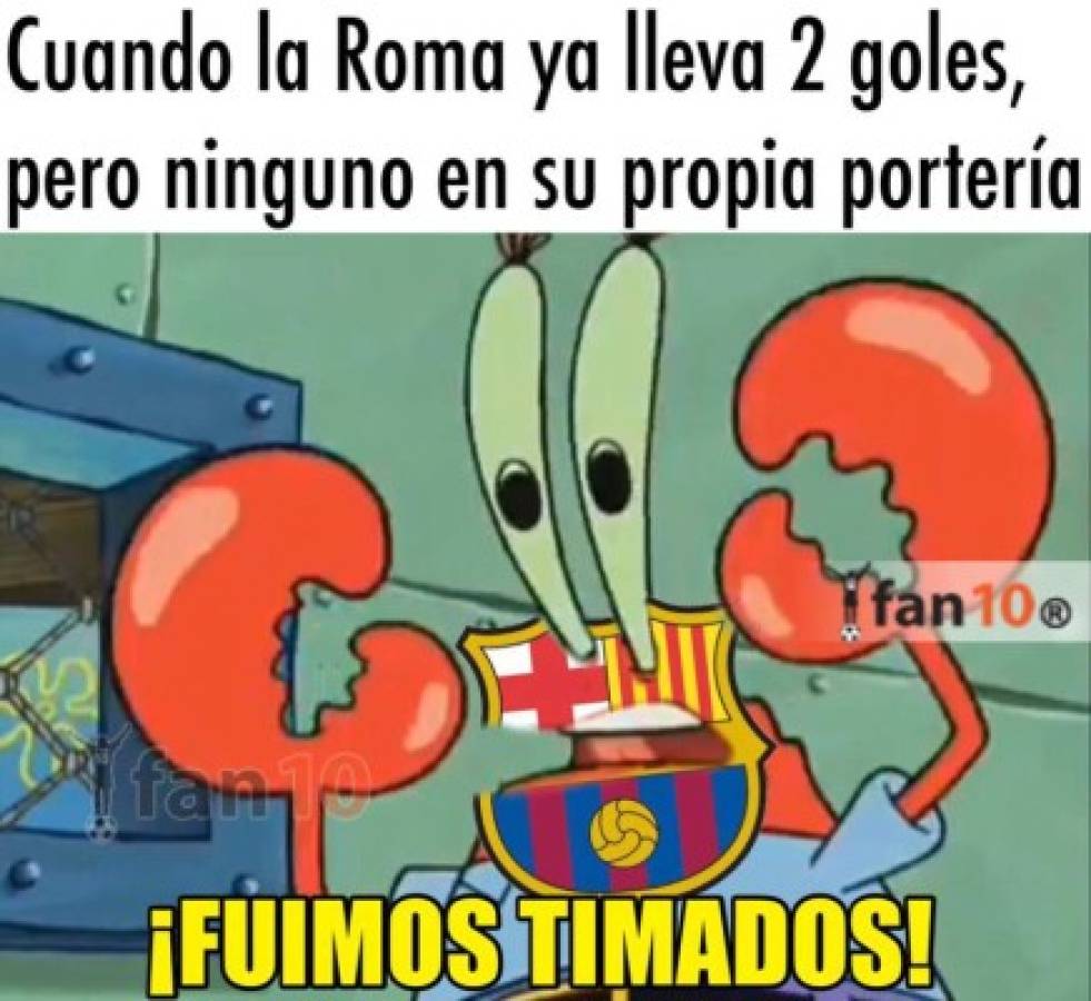 ¡Acribillan al Barcelona! Los memes destruyen a Messi tras eliminación del Barça frente a Roma