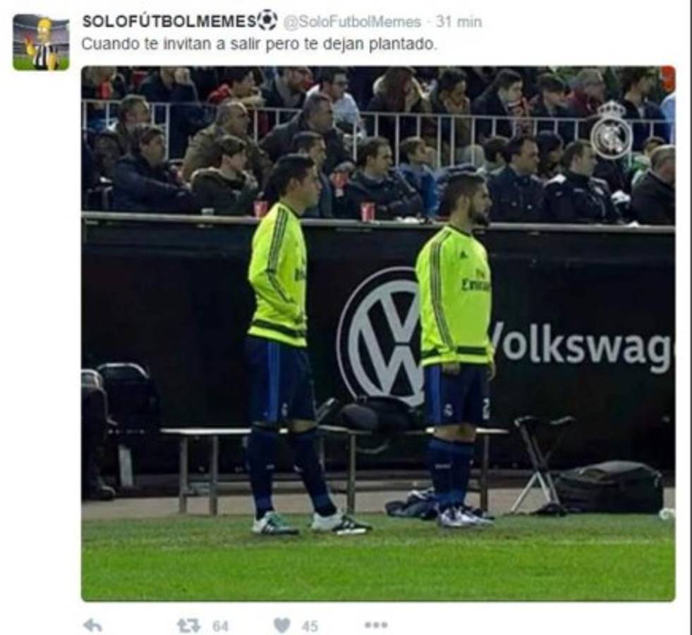 Los memes que dejó el empate del Real Madrid ante Valencia