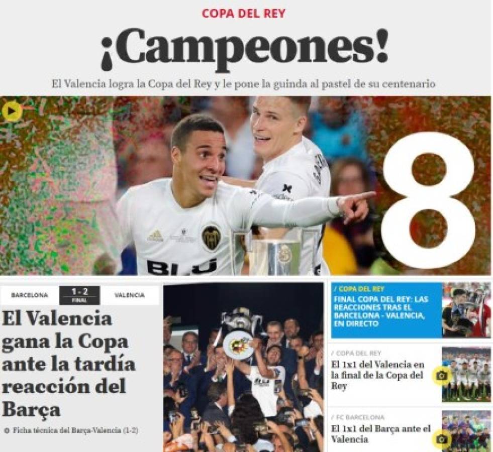 La prensa internacional 'liquida' al Barcelona tras perder la final de la Copa del Rey