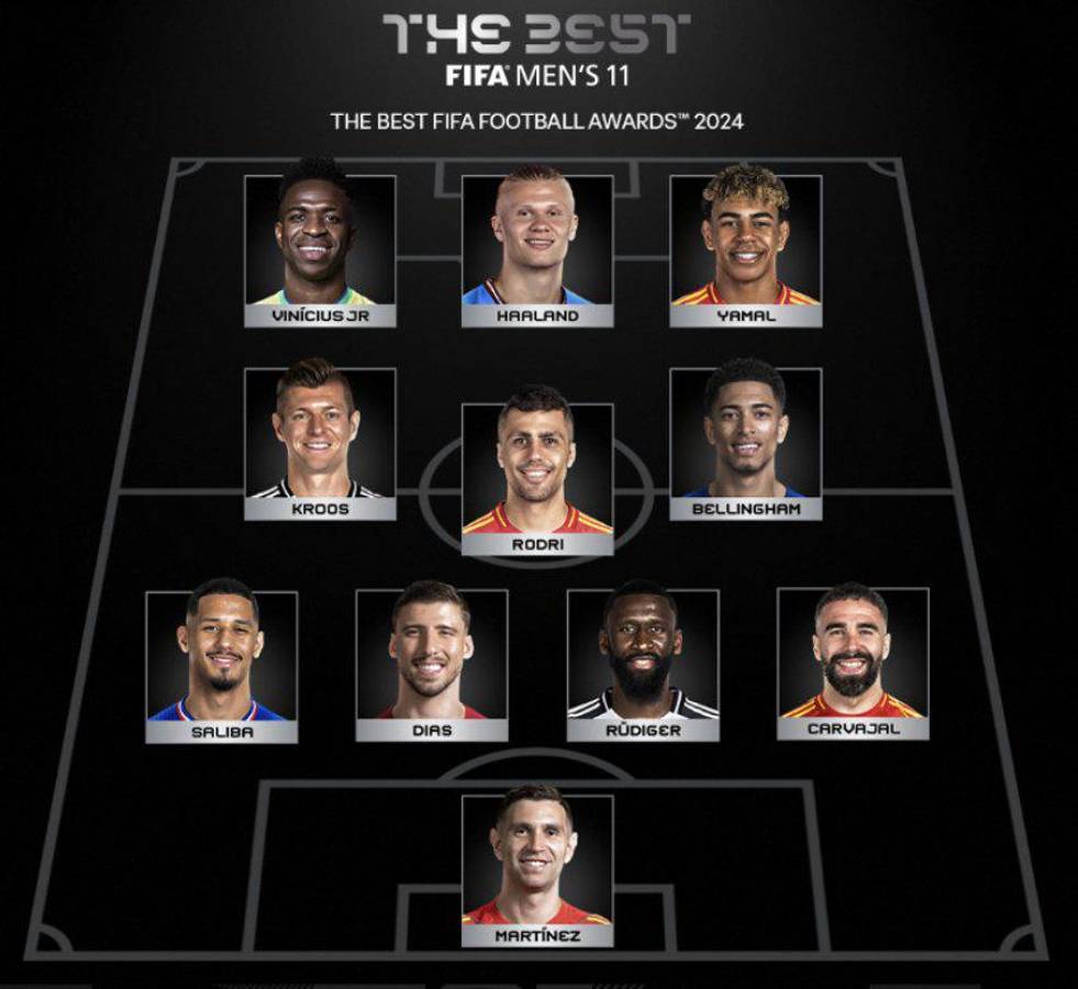Crack fue borrado: este es el mejor 11 de los premios The Best; Dibu Martínez, Vinicius y Yamal