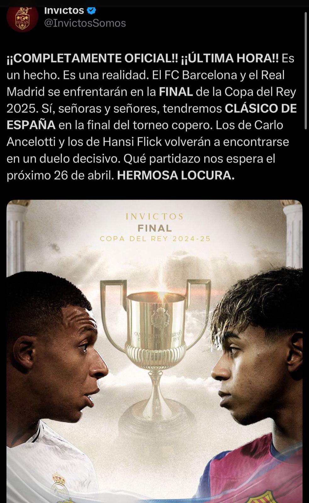 Real Madrid se orinará en los pantalones son unos violentos: la reacción de la prensa tras conocerse la final de la Copa del Rey