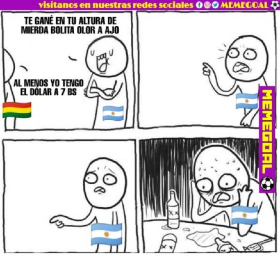 Los crueles memes que dejó la victoria de Argentina ante Bolivia con Messi de protagonista