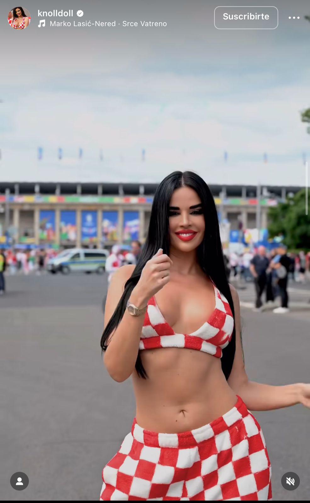 Ivana Knoll luce nuevo atuendo y ‘conquista’ la Eurocopa con su hermoso físico: ¿Traicionó a Croacia?