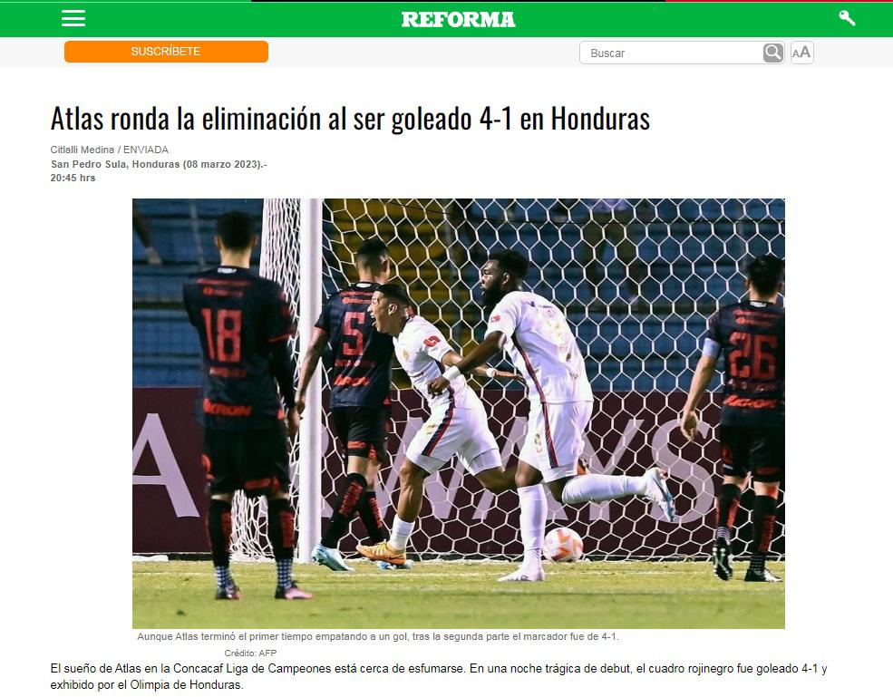 “Terror en Honduras”, “exhibición” y “la novatez les costó caro”: Así reaccionan en México el día después del Olimpia-Atlas