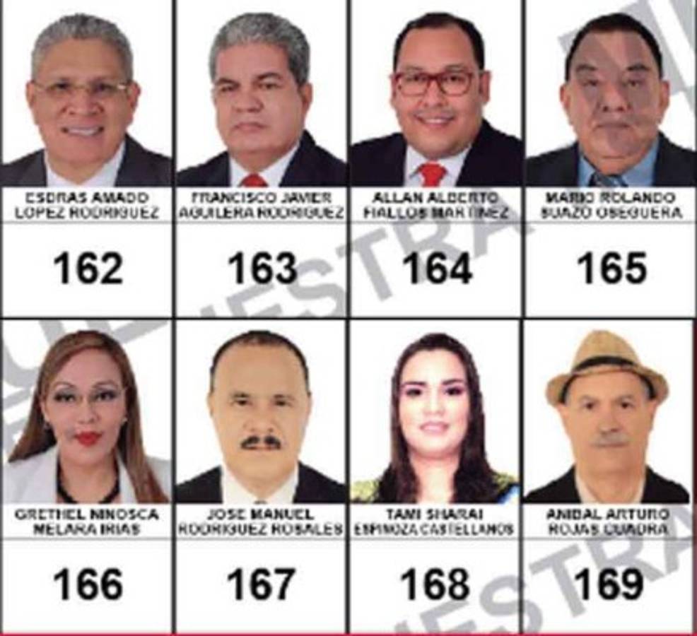 Especial elecciones Honduras 2017: Los candidatos a diputados por Francisco Morazán