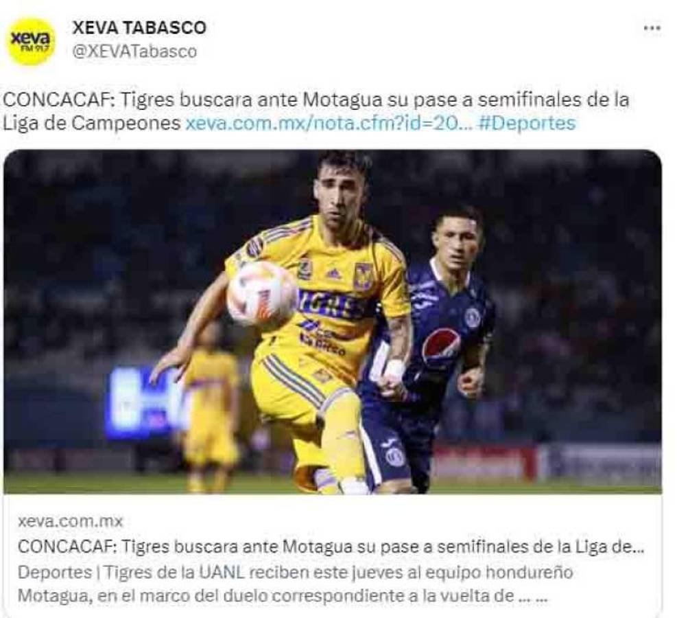 “Le vamos a meter tres al Motagua”, “Tigres va a resurgir”: Prensa mexicana ve de menos a las “Águilas” en El Volcán