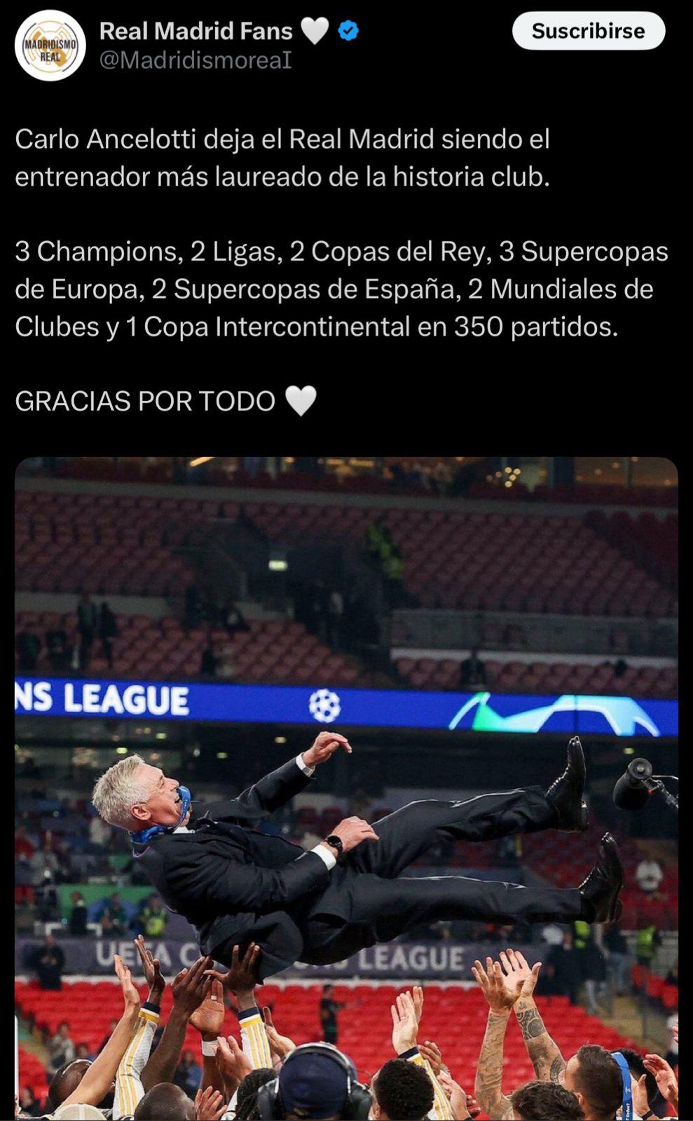 Tiemblan en Argentina, Nombramiento histórico: así reacciona la prensa tras el fichaje de Ancelotti a Brasil