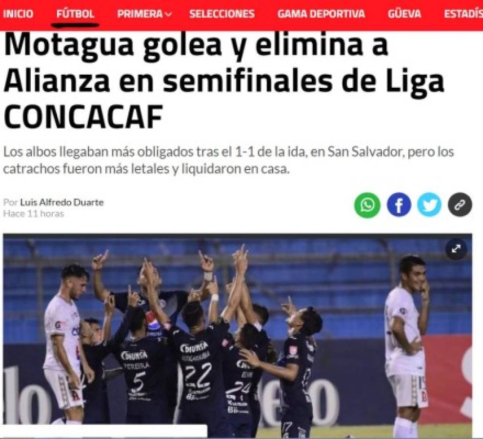 ¡Terrorífica! Prensa de Costa Rica y El Salvador destrozan al Olimpia y Alianza