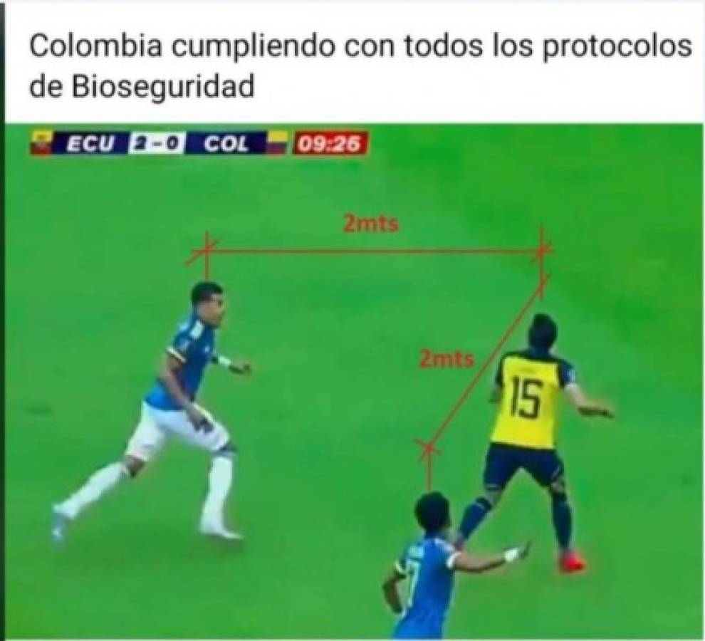 Los memes no perdonan a la Colombia de James Rodríguez tras la paliza de Ecuador